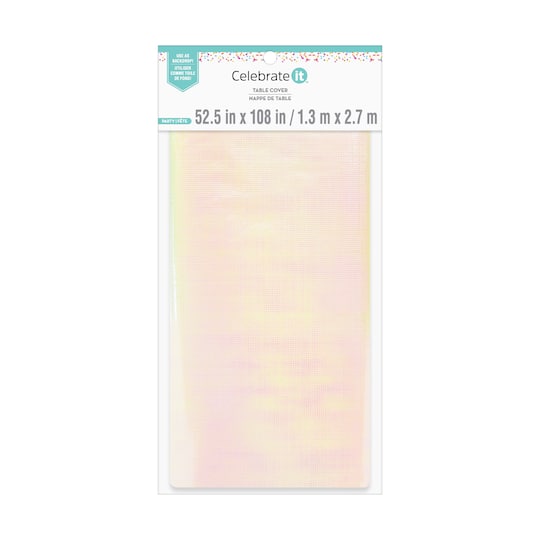 52.5" x 9ft. Plastic Table Cover by Celebrate It™